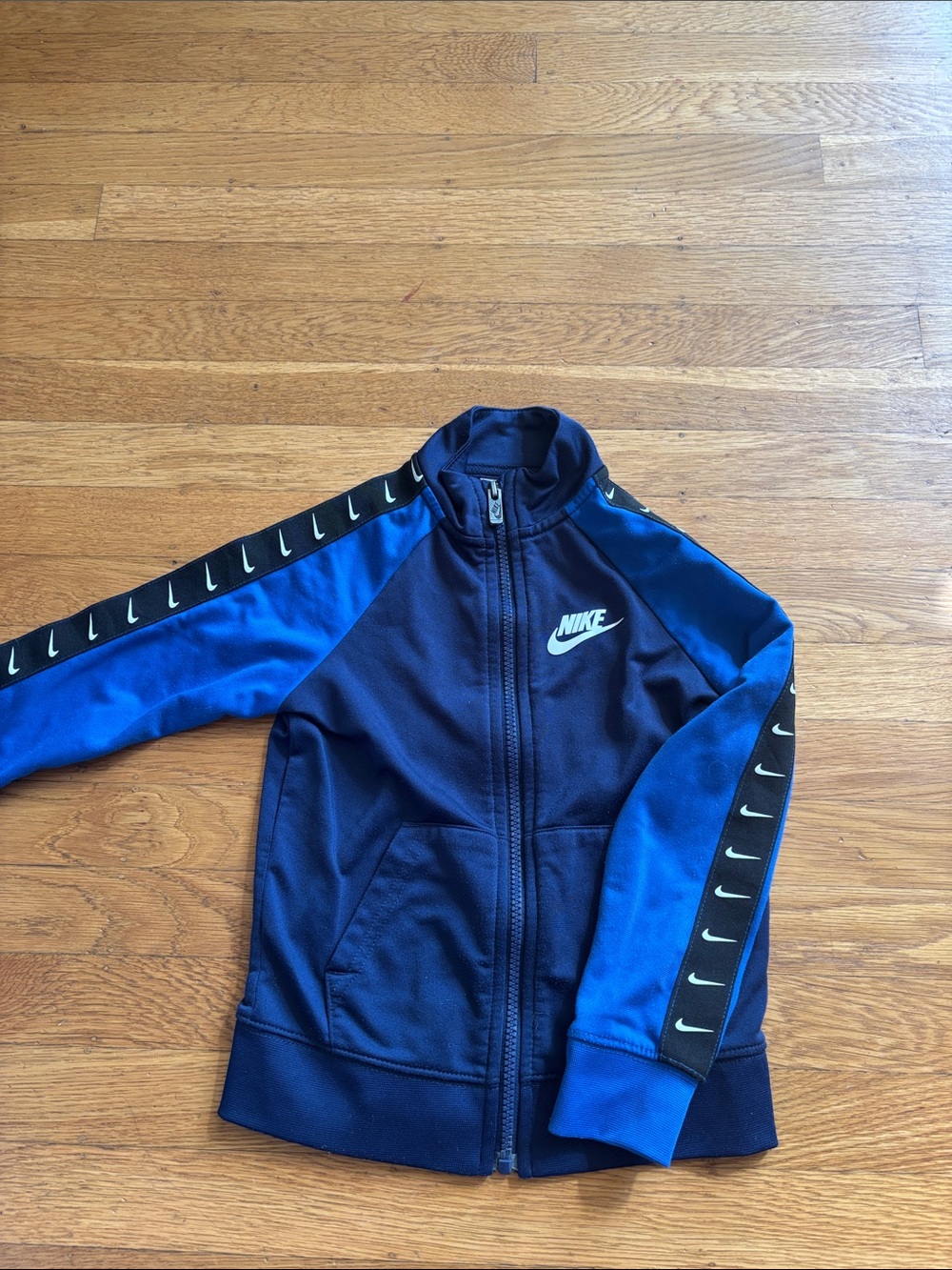 Nike Kids' Navy & Royal Blue Full-Zip Track Jacket size 4-5 years
